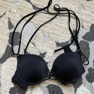 Black Push-Up Bikini Top